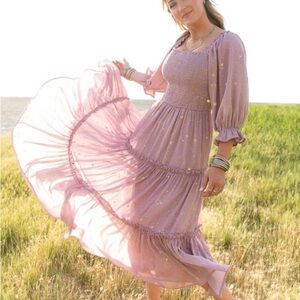 Ivy City Starry Nights in Lilac - S